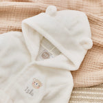 Personalized Bear Ivory Fleece Robe