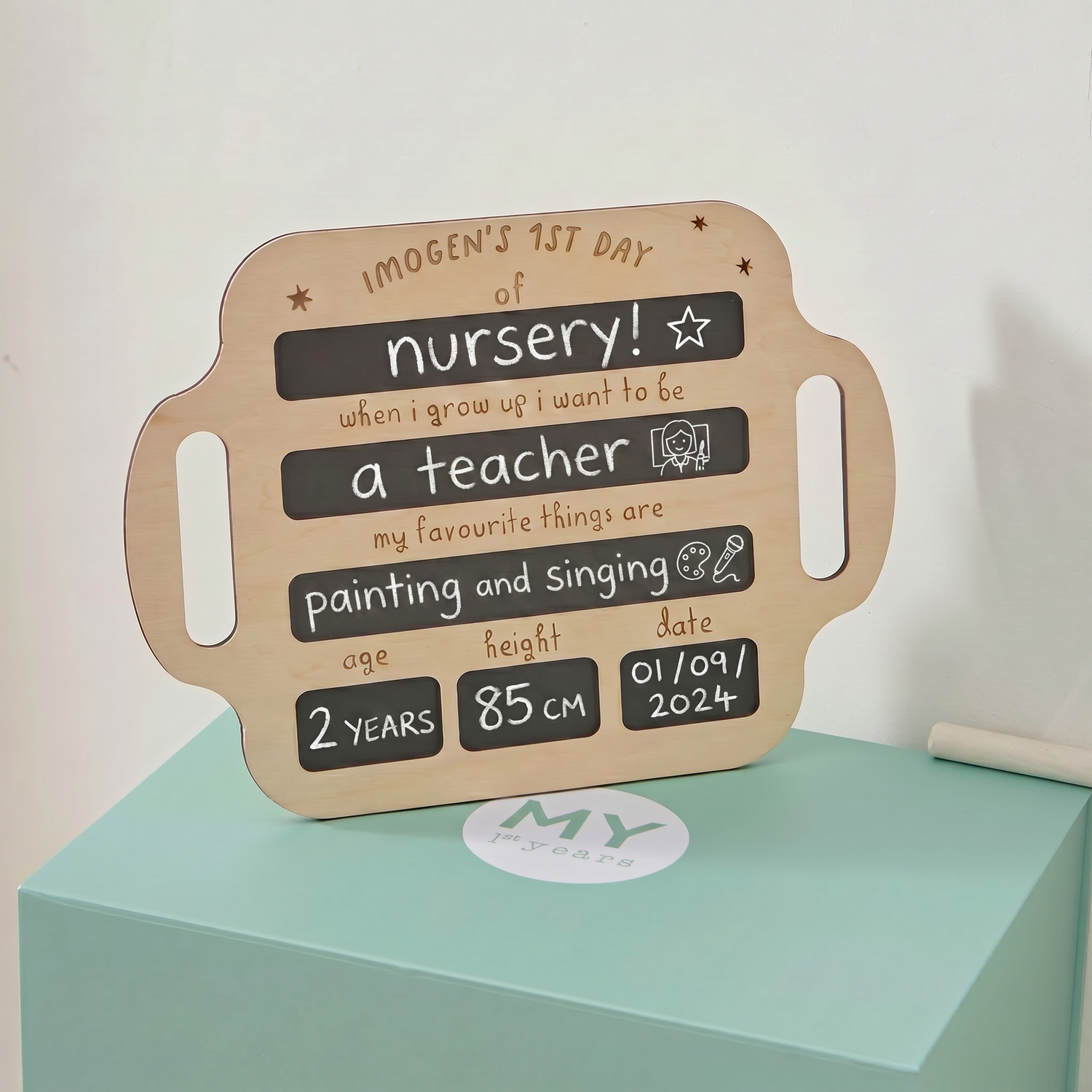 Personalised 1st Day Of School Board FSC®