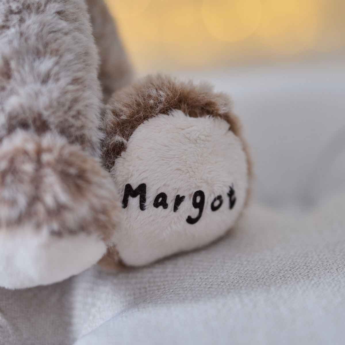 Personalised Red Nose Brown Reindeer Soft Toy