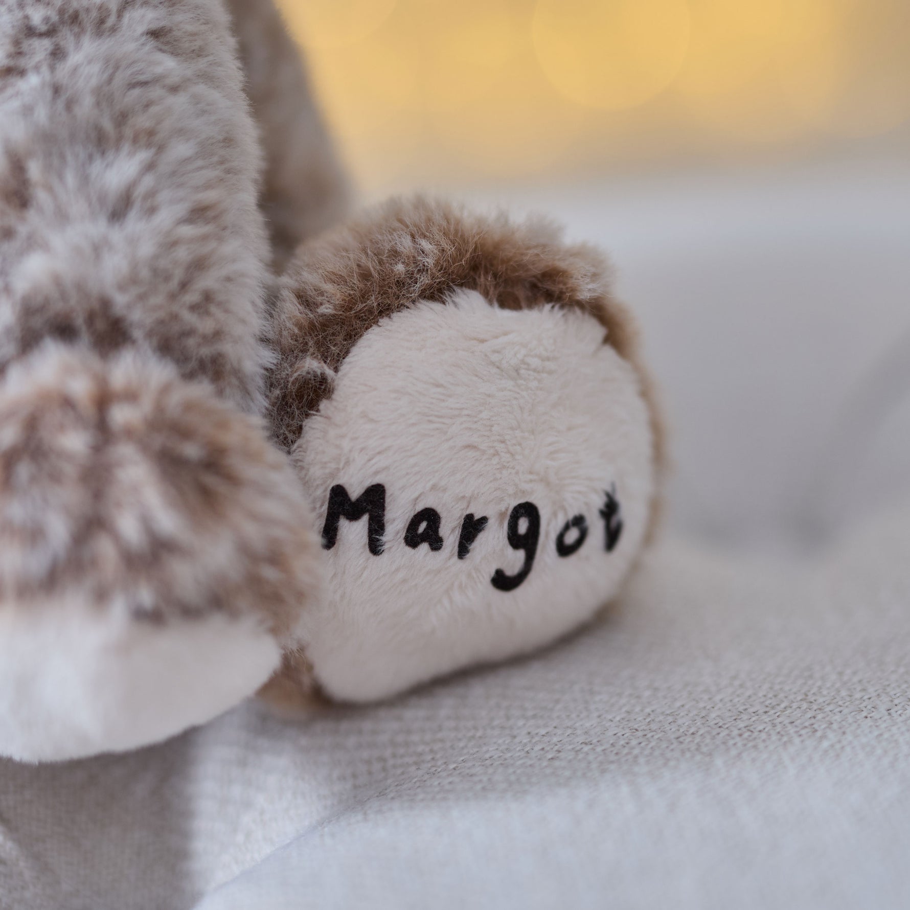 Personalised Red Nose Brown Reindeer Soft Toy