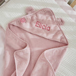 Personalized Small Pink Hooded Towel