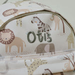 Personalised Neutral Safari Mini Backpack 