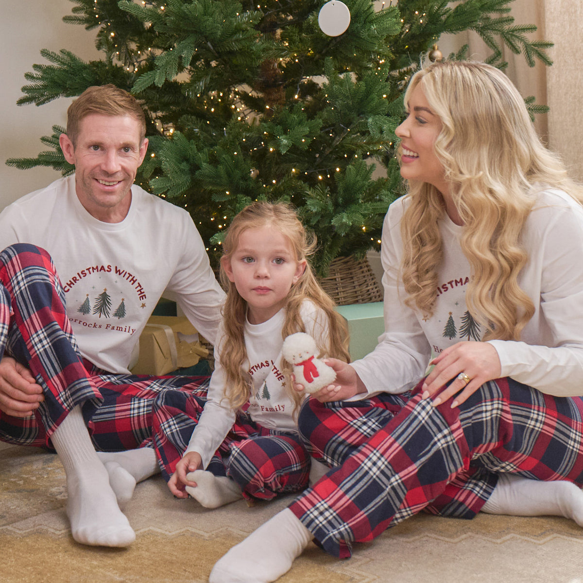 Personalised Mens Family Christmas Pyjama Set