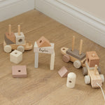Personalised Neutral Pull Along Train FSC®