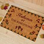 Personalised Autumn Coir Door Mat