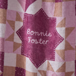 Personalised Pink Christmas Checkered Fleece Blanket