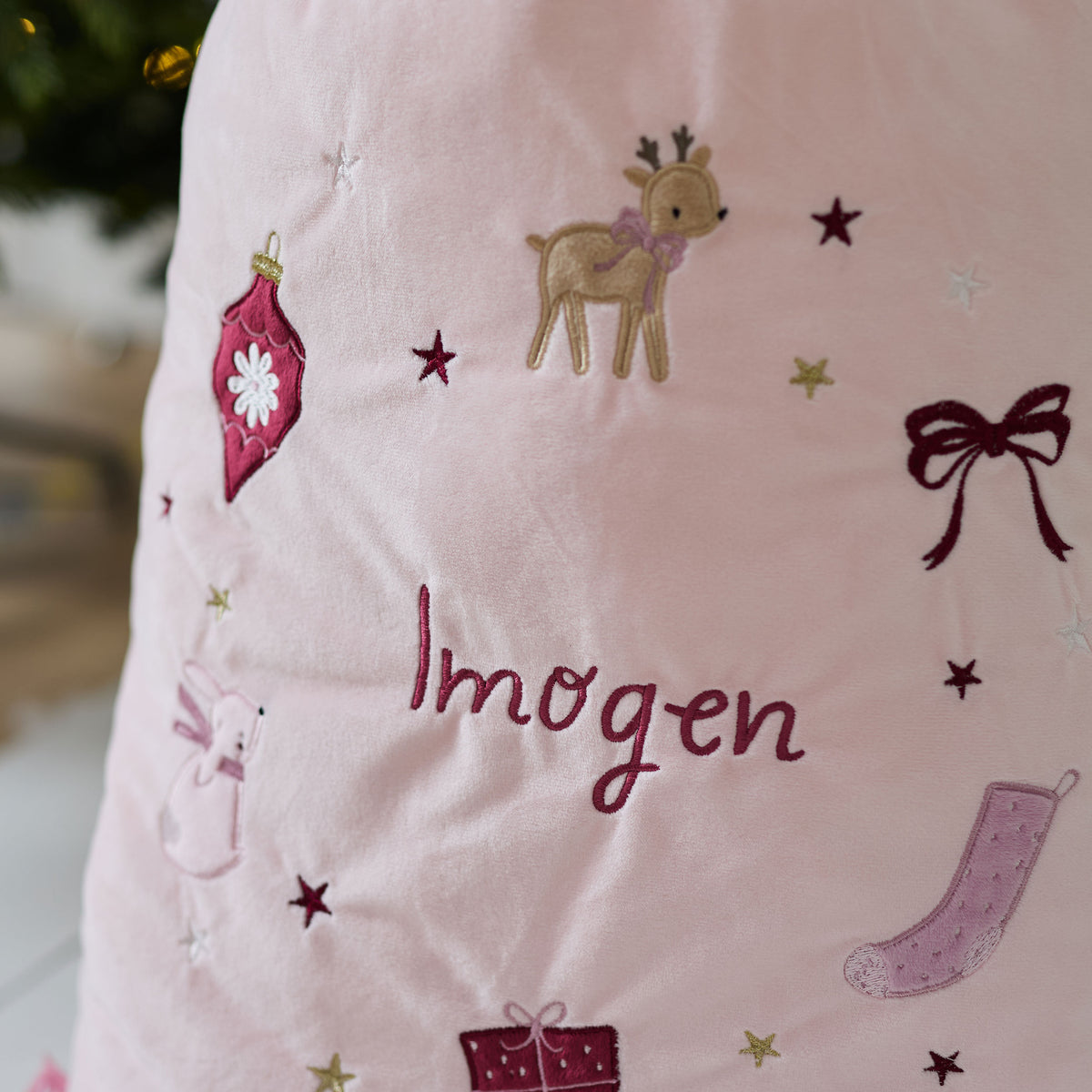 Personalised Pink Christmas Gift Sack