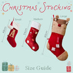 Personalised Name Small Oatmeal Velvet Gift Stocking