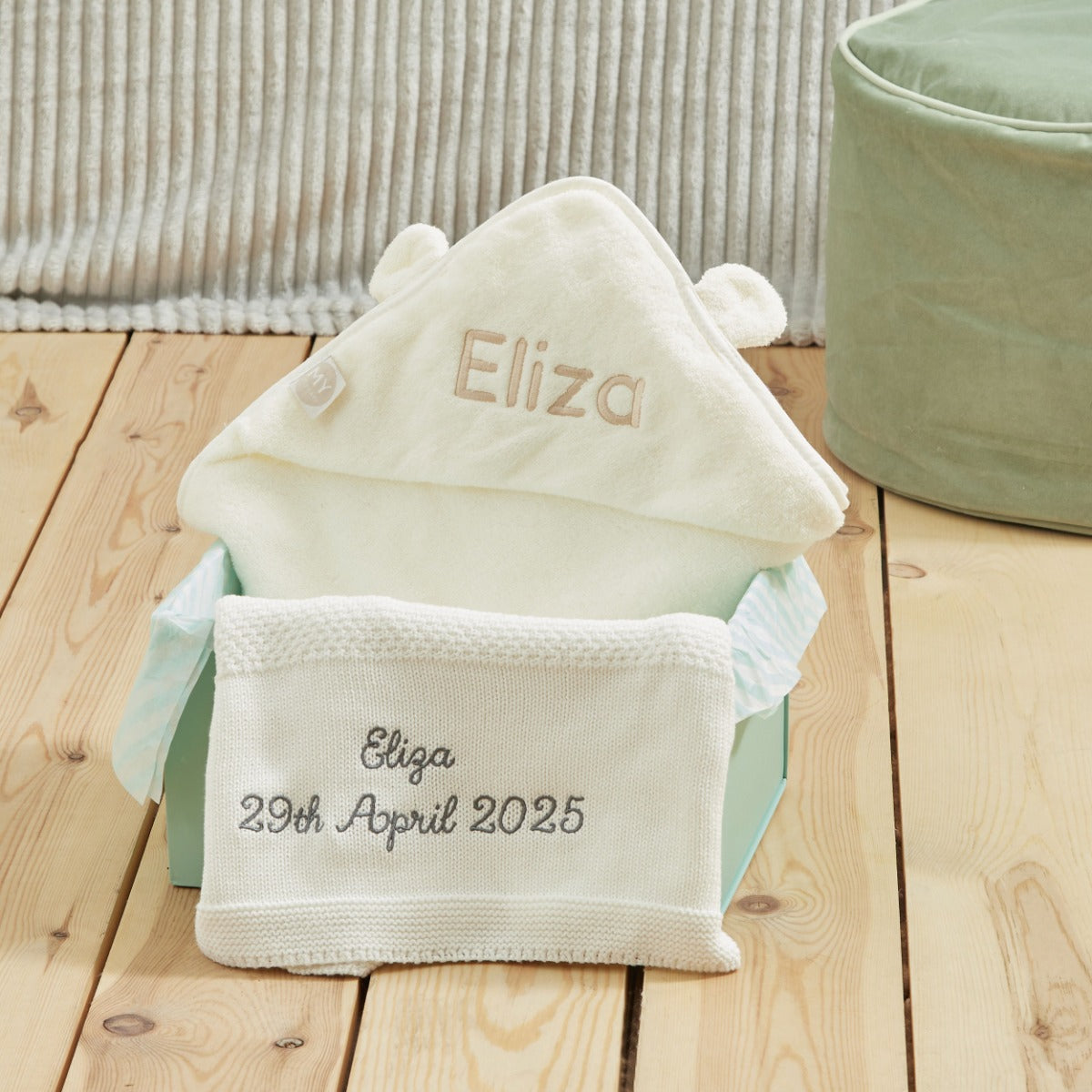 Personalized Ivory Soak & Snooze Gift Set