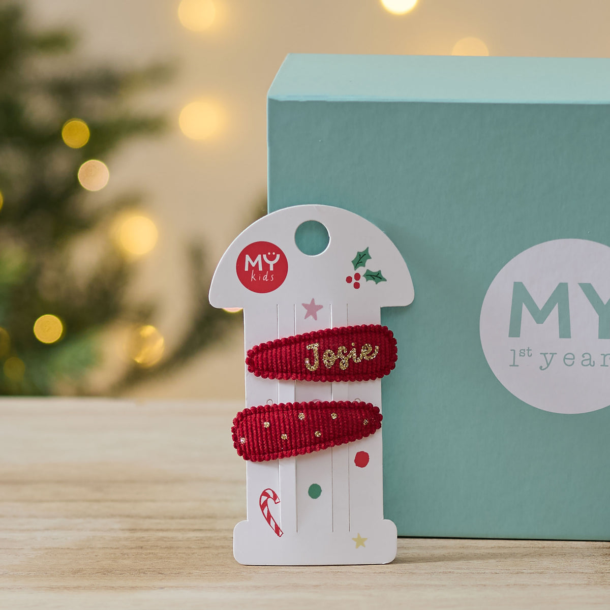 Personalised Red Hair Clips