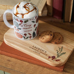 Personalised Autumn Mug & Tray Gift Set