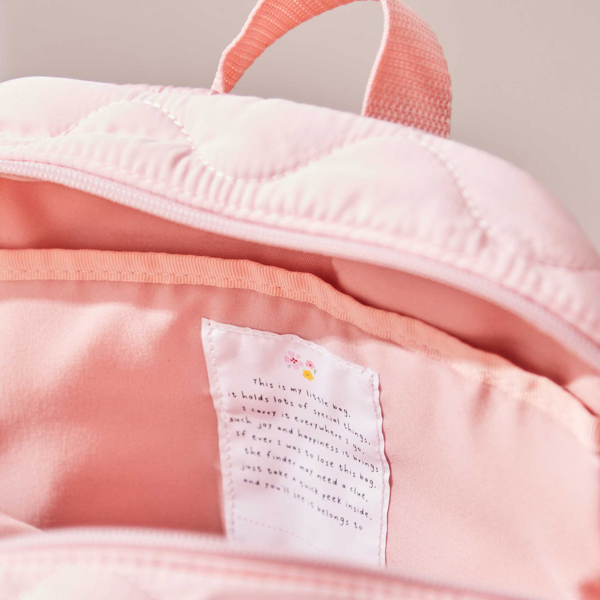 My Kids Personalised Mermaid Quilted Medium Backpack