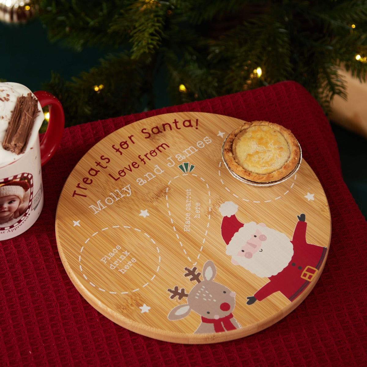 Personalised Traditional Christmas Santa Platter