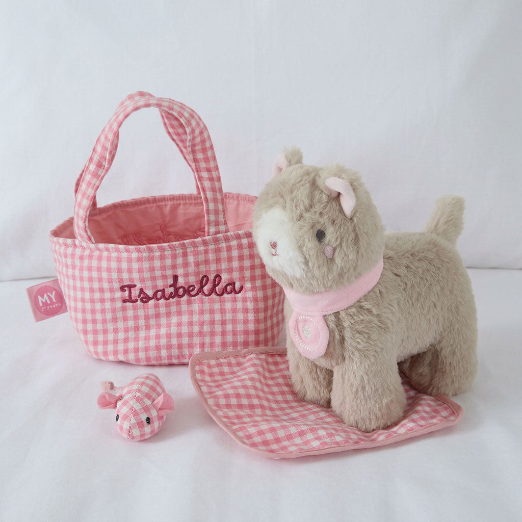 Personalised Carry Along Cat Plush Toy