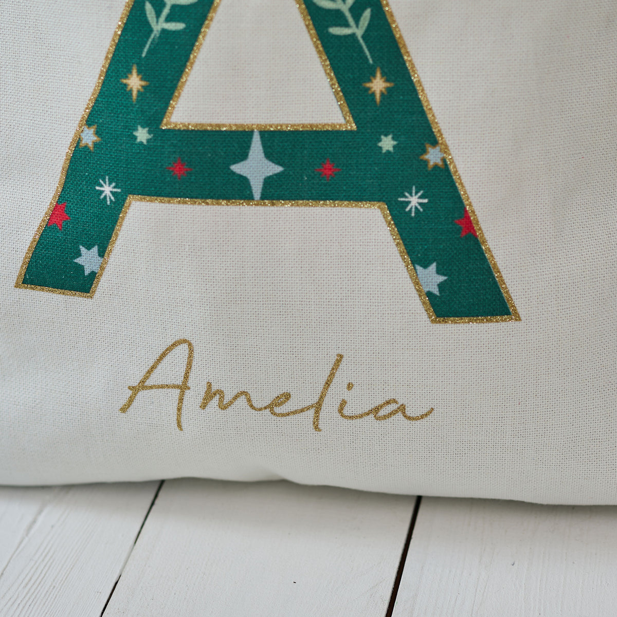 Personalised Initial Canvas Gift Sack