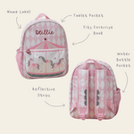 Personalised Harlequin Carousel Medium Backpack