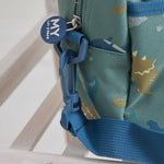 Personalised Khaki Dino Boxy Lunchbag