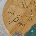Personalised Santa’s Treats Wooden Christmas Platter
