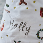Personalised Plush Neutral Christmas Sack