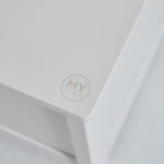 Personalised Little Town White Wooden Toy Chest FSC®