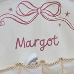 Personalised Pink Bow Fabric Advent Calendar