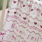 Personalised Pink Christmas Fleece Blanket