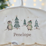 Personalised Penguin Scene Fabric Advent Calendar