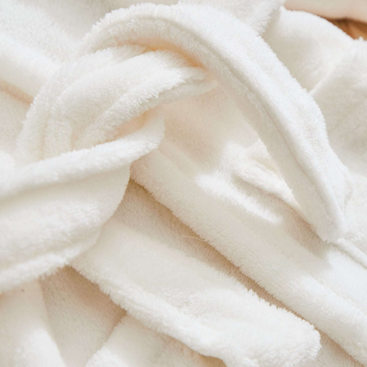 Personalized Ivory Fleece Robe with Ears