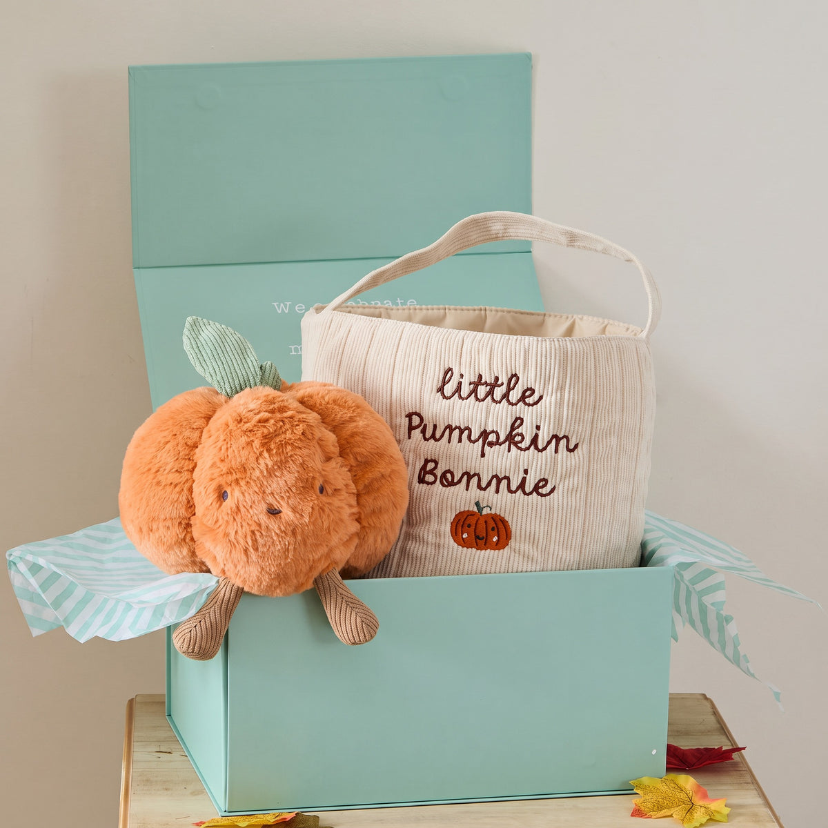Personalised Cuddle and Hunt Pumpkin Gift Set