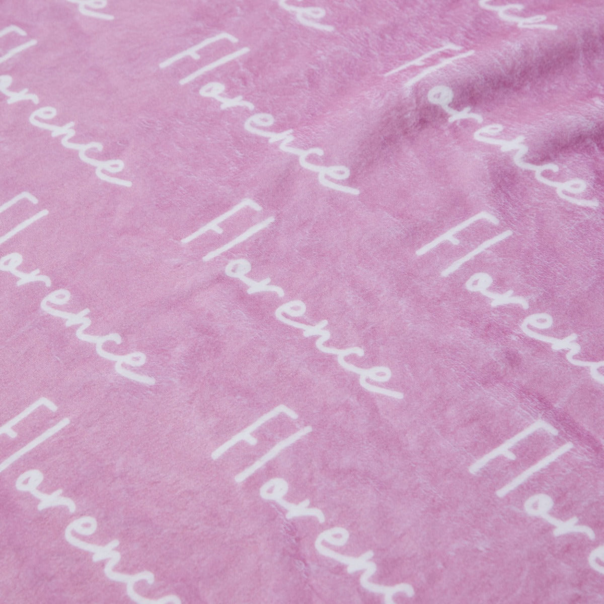 Personalized Pink All-Over Print Fleece Blanket