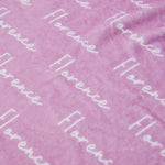 Personalized Pink All-Over Print Fleece Blanket