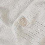 Personalized Ivory Cellular Baby Blanket