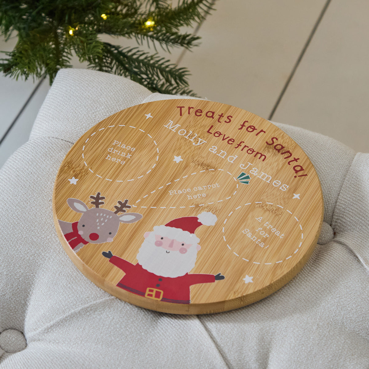 Personalised Traditional Christmas Santa Platter