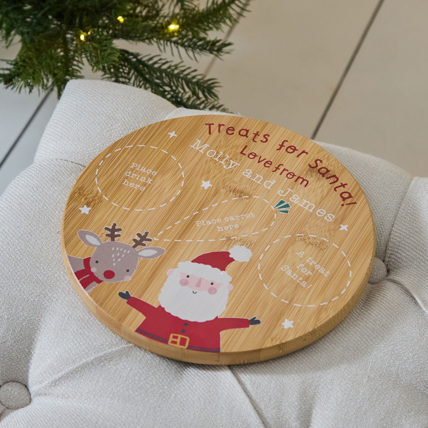 Personalised Traditional Christmas Santa Platter