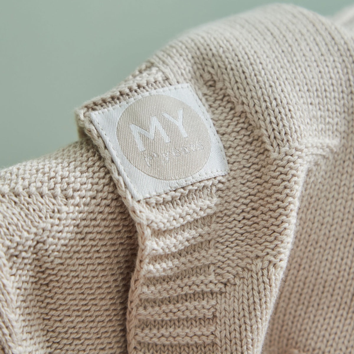 Personalized Oatmeal Star Jacquard Baby Blanket
