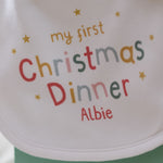Personalised My First Christmas Dinner Bib