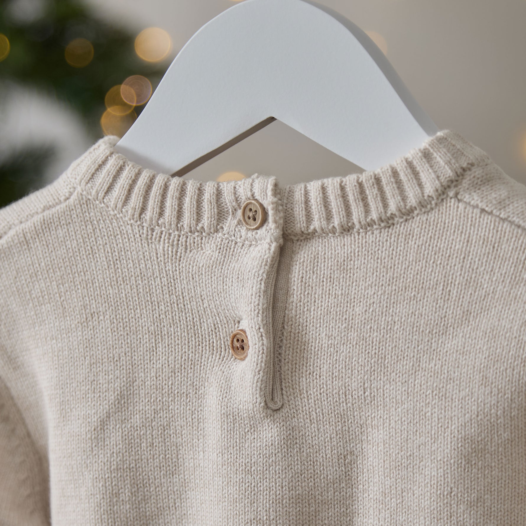 Personalised My 1st Christmas Oatmeal Jumper