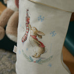 Personalised Flopsy Bunny™ Pink Christmas Stocking