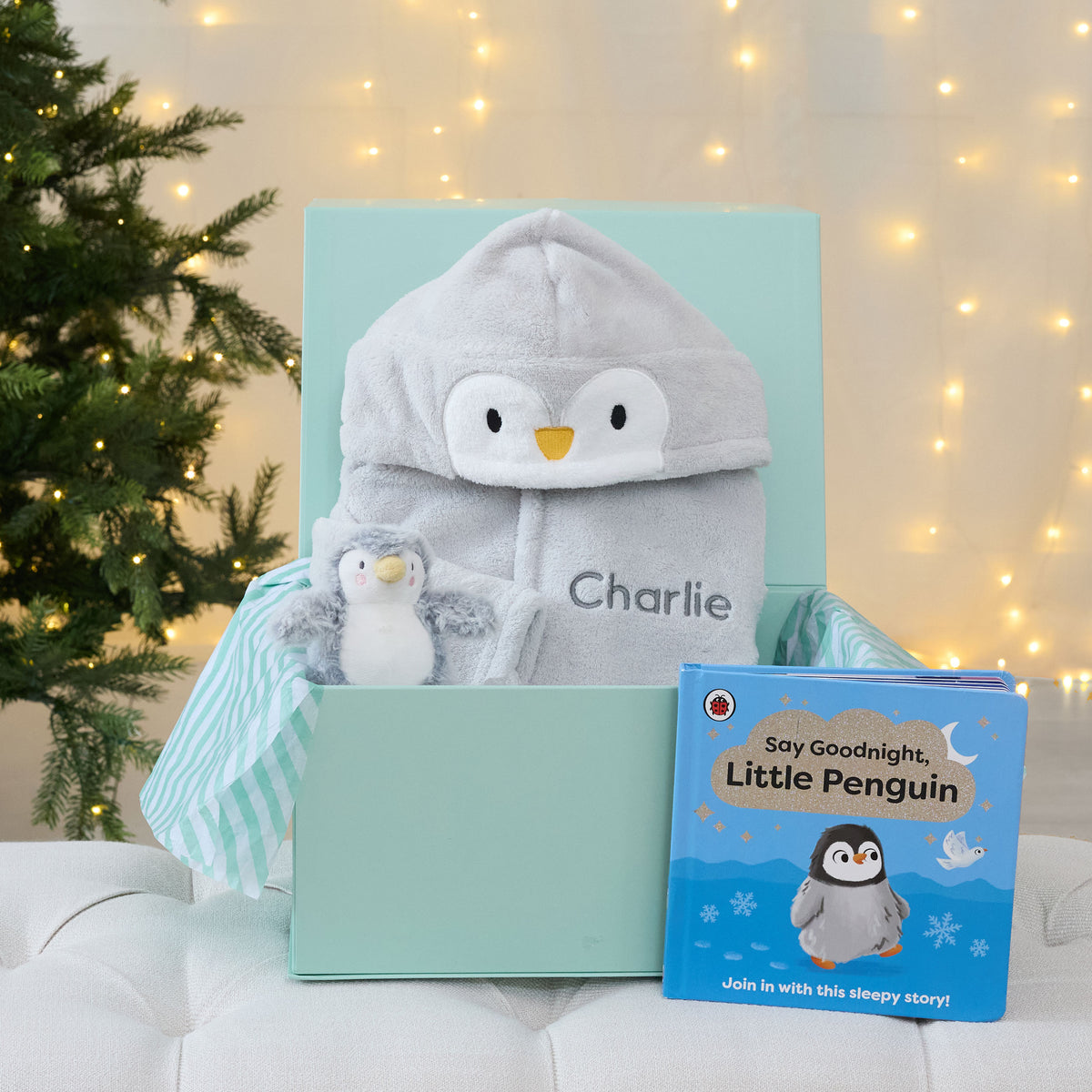 Personalised Goodnight Penguin Christmas Gift Set
