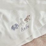 Personalized Born to be Loved Ivory Baby Shawl Blanket