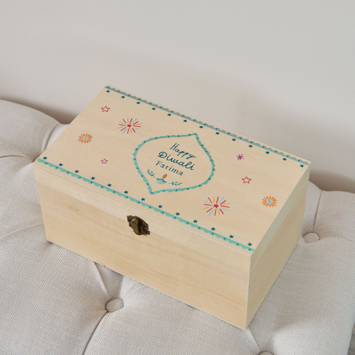 Personalised Happy Diwali Keepsake Box FSC®