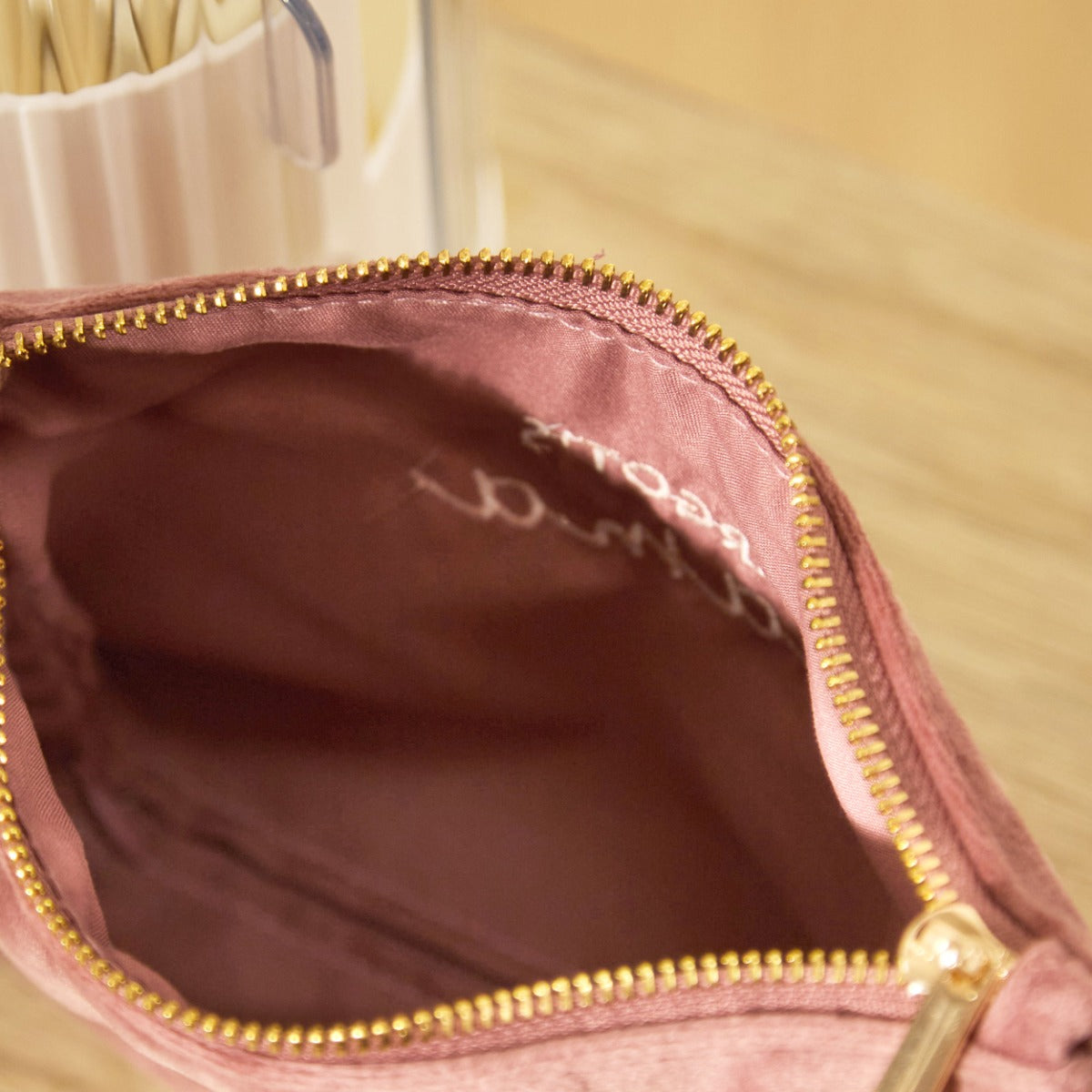 Personalised Pink Velvet Mama Make-Up Bag 