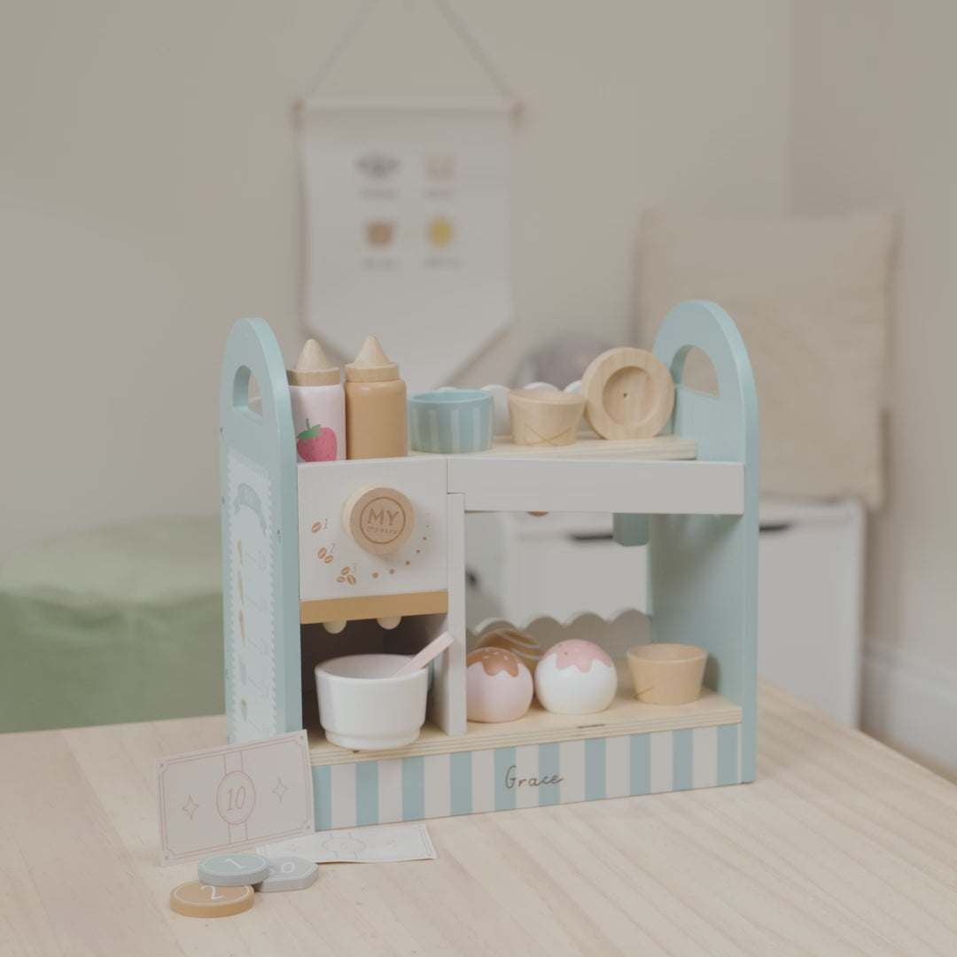Personalised Table Top Ice Cream Shop Toy FSC®
