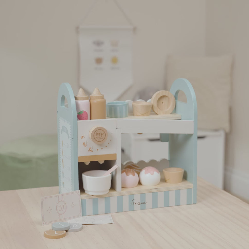 Personalised Table Top Ice Cream Shop Toy FSC®