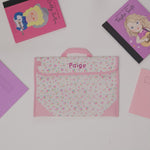 Personalised Ditsy Print Book Bag