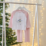 Personalised The Snowman™ and Snowdog Pink Jersey Pyjamas