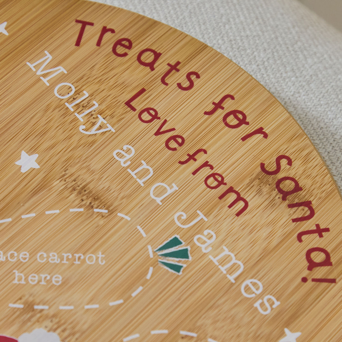 Personalised Traditional Christmas Santa Platter