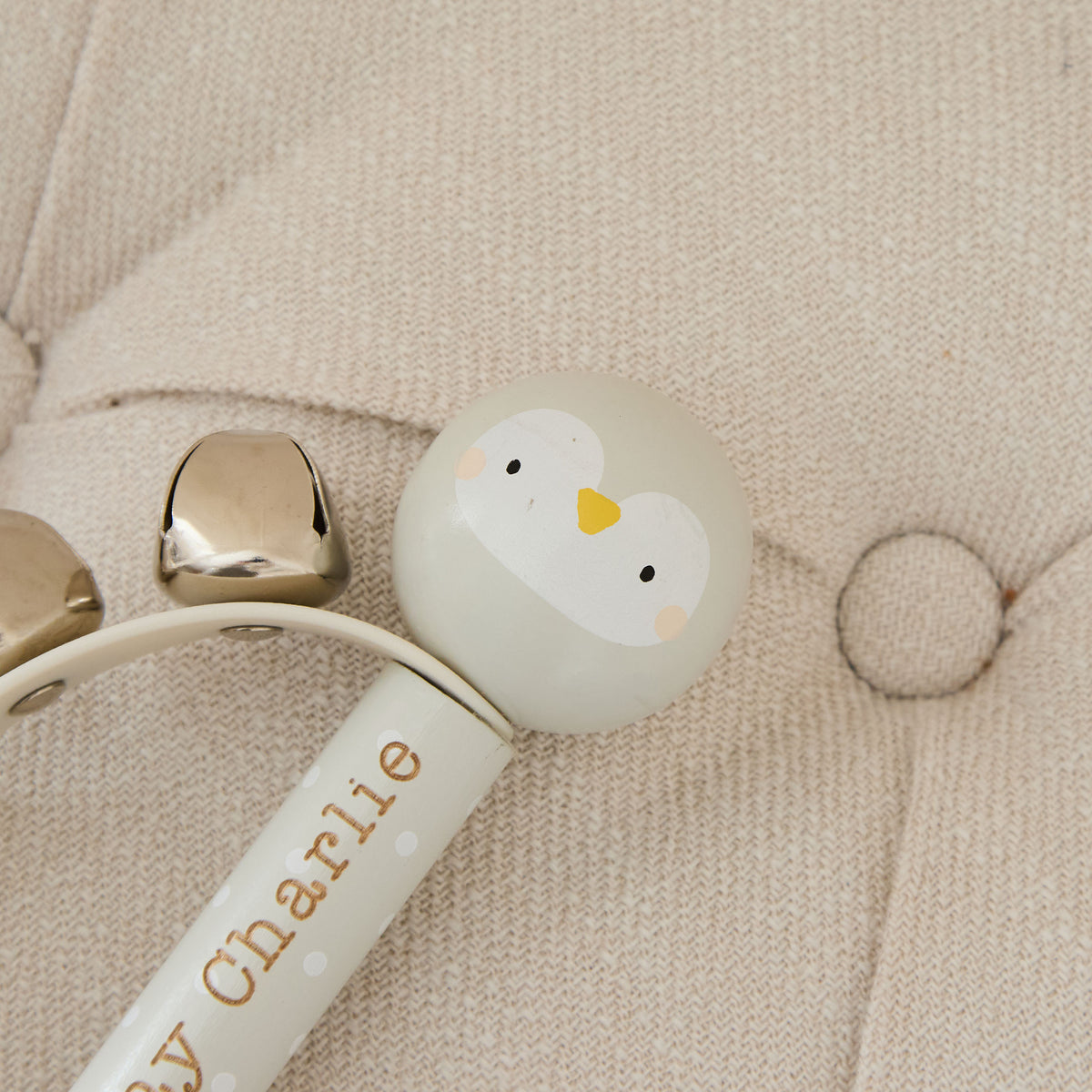 Personalised Wooden Penguin Handbell FSC® 