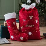 Personalised Red Christmas Detail Gift Set