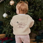 Personalised Nice List Oatmeal Cardigan